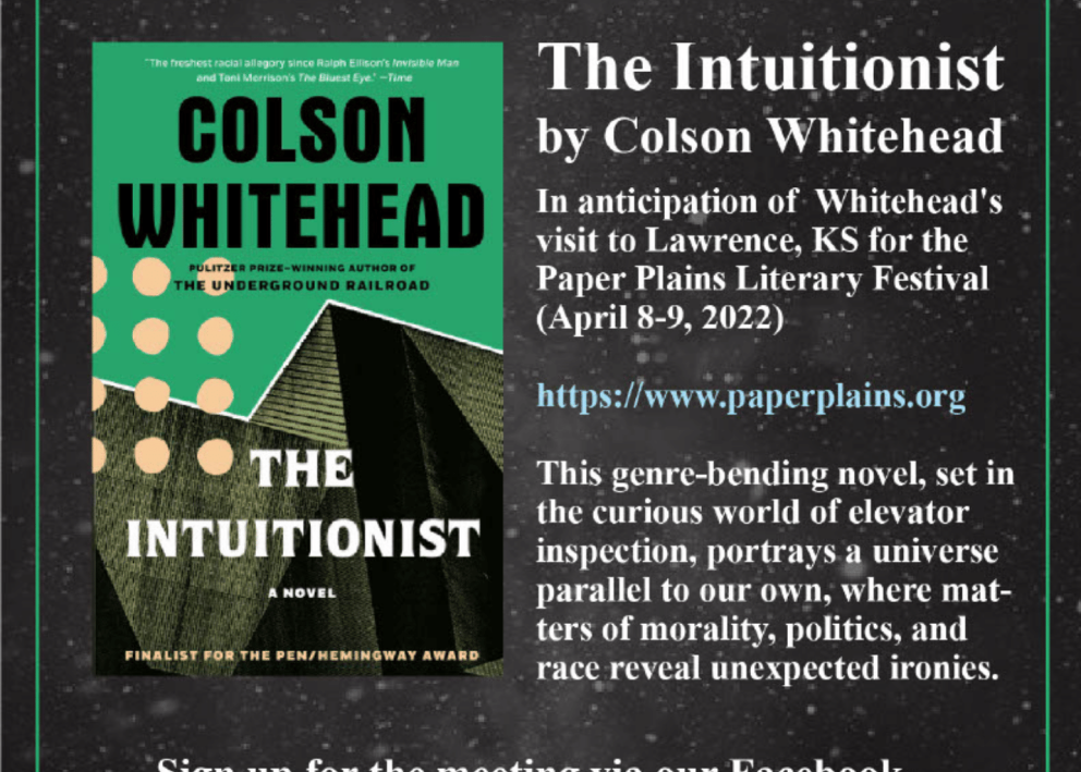 March Book Club: "The Intuitionist" by Colson Whitehead
