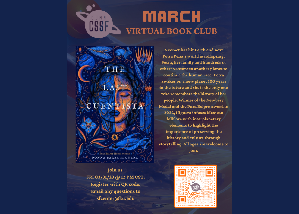 March 2023 Book Club Flyer